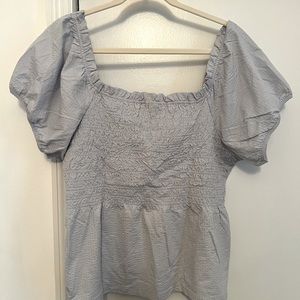 J.Crew Peplum Top XL